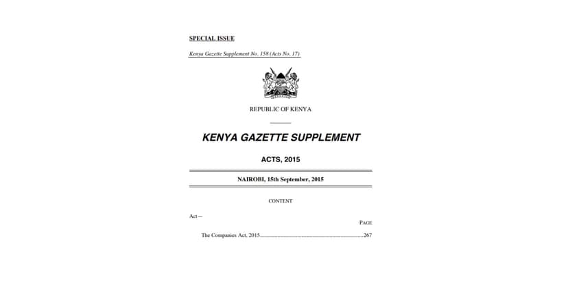 Companies Act 2015